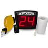 Virsus KIT Eliminacode Completo: Visore Display a 2 cifre rosso con radiocomando wireless + Chiocciola + 10.000 eliminacode 5 rotoli da 2000pz per gestire code (Chiocciola e Tickets Giallo) - C