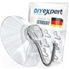DIYexpert Ventosa con gancio | Realizzata in Germania | [Ø 40 mm] [20 pezzi] | Ventose di alta qualità per campeggio e auto | Ideale come porta asciugamani e per decorazioni natalizie