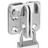 Sayayo Catenaccio Porta in Legno Serratura Porta Chiavistello, Chiavistelli e Catenacci per Porte, Solido Acciaio Inossidabile Argento