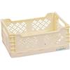 Craftelier - Scatola per l'organizzazione e lo stoccaggio di materiali artigianali | Design pieghevole e impilabile | Dimensioni grandi - Dimensioni scatola aperta 24,5 x 18 x 10,8 cm - Colore giallo