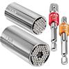 S&R 2 Chiavi a Bussola Universali - Set 4 pz: Bussola 1/4 (5-14 mm) + Bussola 3/8 (7-19 mm) + 2 adattatori