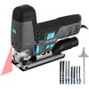 Cecotec Sega a gattuccio, 8500 Vision, 800 W, taglio pendolare, cavo da 2 m, piattaforma in alluminio pressofuso e mandrino senza chiave, laser guida e luce LED, include 8 seghe e righello guida
