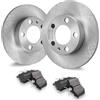 VEVOR Kit Freno Posteriore Compatibile 231,7 mm Dischi Freno 6,1 kg con AUDI A3(8L), SEAT IBIZA, SKODA OCTAVIA, ROOMSTER, VW GOLF Ⅳ, Kit di Sostituzione Pastiglie Freno in Ceramica, Rotori Posteriori