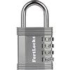 FortLocks Lucchetto per Armadietto | Lucchetto a Combinazione a 4 Cifre per Palestra, Scuola, Lavoro, Scatole di Stoccaggio, Garage, Capanno, Cancelli e Altro | Confezione da 1, Grigio