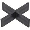 PRODIAMANT® Croci per fughe per lastre da terrazza [3 x 20 mm] - Distanziatori per pannelli da terrazza - per la posa di pavimenti in esterni - con punto di rottura per pezzo a T - in plastica (100