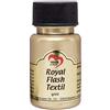 ideen mit herz Royal Flash Textil - Colore metallizzato glitterato, 50 ml, altamente coprente, cremoso, per tessuti chiari e scuri, a base d'acqua, per dipingere e valorizzare magliette, borse, tessuti gold