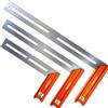 Presch Squadre da falegname Set - 200mm, 300mm & 400mm - Grande - Include calibro di marcatura antiruggine (20cm, 30cm, 40cm), livella a bolla e punta di marcatura - 90° e 45° - Squadre falegnameria