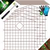 KESSER® Recinzione per laghetto da giardino, set completo di elementi di recinzione in metallo, con martello + barre di fissaggio, recinzione per giardino, arco superiore rotondo, set di recinzioni