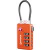 NovLock Lucchetto TSA con combinazione a 4 cifre - Per valigia, zaino, borsa da viaggio e bagaglio a mano - Ideale per viaggi in aereo - Confezione da 1 (arancione)