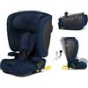kk Kinderkraft Kinderkraft FIX2GO Seggiolino per bambini i-Size, 76-150 cm, Isofix, Top Tether, saferide sensor, fino a ca. 12 anni, sistemi di sicurezza, rivestimenti di alta qualità, reclinabile, Blu