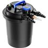 Wiltec CPF-250 Filtro a pressione per laghetto con UVC da 11 W max 10.000 litri