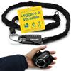 KOHLBURG catena antifurto tascabile e sicura con lucchetto a combinazione numerica - Sicurezza assoluta come lucchetto per passeggini, sci e casco da moto - catena antifurto lunga 129 cm