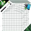 KESSER® Recinzione per laghetto da giardino, set completo di elementi di recinzione in metallo, con martello + barre di fissaggio, recinzione per giardino, arco superiore rotondo, set di recinzioni