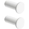 SAYAYO Ganci Accappatoio Bagno in Acciaio Inox Gancio Appendiabiti, Appendi Strofinacci Cucina Ganci da Parete Appendi Accappatoio Bagno Capacità Carico 15 kg, 2 Pezzi, Bianco