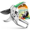 GRÜNTEK Forbici Cesoie da Potatura a Cricchetto Troncarami da Giardinaggio Professionale Condor 20 cm