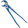 S&R Chiave a Pappagallo Professionale. Pinza Regolabile a Pappagallo Mulitgrip per Tubi e Dadi 240x33mm. Celeste e in Acciao CRV.