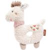 Fehn 058154 Ring-Greifling Lama/Motorikspielzeug mit Rassel - Treuer Begleiter für Babys und Kleinkinder ab 0+ Monaten