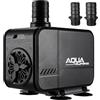 LIFERUN Pompa per Acquario 32W 2200L/H,Portata Regolabile, Pompa Sommersa Silenziosa, Massima di Sollevamento 2.4m, con Filtro e 3 Ugelli 19/22/25mm,Ideale per Acquari e Laghetti,Fontane