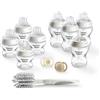 Tommee Tippee Starter Set, Comprensivo di Biberon Natural Start Autosterilizzanti da 150ml e 260ml con Tettarelle a Flusso Lento e Super Lento, Ciuccio Neonato Newborn e Ciuccio StayPut Ultraleggero