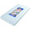 Foppapedretti Materasso per bambini Climatic, Antiacaro, Antibatterico, Antisoffoco, Traspirante, in Fibra Anallergica, Sfoderabile e Lavabile, certificato OEKO-TEX Standard 100, 124x63x12 cm, Bianco