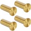 SAYAYO Ganci Accappatoio Bagno in Acciaio Inox Ganci Appendiabiti da Parete, Appendi Strofinacci Cucina Gancio, Gancio Appendi Accappatoio Oro Sole, Capacità Carico 15 kg, 4 Pezzi
