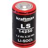 Hückmann Kraftmax batteria al litio 3,6 V LS14250 (da -55°C a +85°C, LiSOCI2, 3,6 V, 1200 mAh)