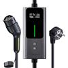 VDLPOWEREU Colonnina Ricarica Auto Elettrica, 3,6kW | 5M Cavo Ricarica Auto Elettrica Tipo 2, Wall Caricabatterie EV Box, 6-16A con Spina Schuko EU,Terminale di Ricarica Monofase IP65 (IEC 62196-2) VDLPOWEREU