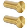 SAYAYO Ganci Accappatoio Bagno in Acciaio Inox Ganci Appendiabiti da Parete, Appendi Strofinacci Cucina Gancio, Gancio Appendi Accappatoio Oro Sole, Capacità Carico 15 kg, 2 Pezzi