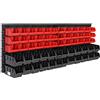 MONZANA® Pannello Preforato Portautensili 64 pz.95x54cm Box Impilabili Parete Attrezzata Officina Organizer Ampliabile Garage Pannello Porta Attrezzi Parete Pannelli Resistenti Sistema Organizzato