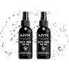 NYX Professional Makeup Setting Spray, Formula fissante leggera a lunga tenuta, Finish matte, Confezione da 2, 60 ml