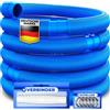 KESSER Tubo per piscina KESSER | tubo per piscina con manicotti | tubo solare per piscina da esterni e al coperto | tubo di aspirazione | tubo flessibile per pompa | tubo flessibile dell'acqua
