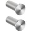 SAYAYO Ganci Accappatoio Bagno in Acciaio Inox Gancio Appendiabiti, Appendi Strofinacci Cucina Ganci da Parete Appendi Accappatoio Bagno Capacità Carico 15 kg, 2 Pezzi, Argento