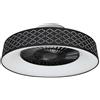 bion HEATING bion electrics Ventilatore da soffitto con Plafoniera led, 40w, Ø 60 cm, colore nero