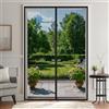 JIANJIAO Zanzariera Magnetica per Porte 100x200cm, Zanzariera Porta Tenda Chiusura Automatica Traspirante Zanzariere Anti Zanzare Insetti, per Porta Finestra Balcone Soggiorno,Nero