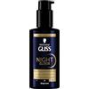 Gliss Schwarzkopf Gliss Night Elixir Siero Riparazione Notturna 100ml, Siero capelli con HAPTIQ System ed Estratto di Perla Nera, Prodotti per capelli danneggiati e secchi