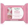 Equilibra, Rosa Ialuronica Salviette Micellari Struccanti, in Tessuto 100% Naturale Viscosa, con Estratto di Rosa Fermentata, Acido Ialuronico e Ceramidi Vegetali, Struccano Delicatamente, 25 pz