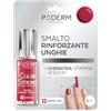PODERM Smalto Rinforzante Unghie - Rosso rosa | Ripara e Rinforza le Unghie Danneggiate e Indebolite da Smalti Semipermanenti | Biotina, Silicio e Cheratina | Sviluppato da un Podologo in Svizzera