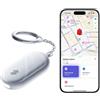 SwitchBot Allarme di Sicurezza Personale, Sirena Potente da 130dB con Luce LED Stroboscopica, Portachiavi di Autodifesa IP65 con Avvisi di Posizione, Perfetto per Donne, Bambini e Anziani, Bianco