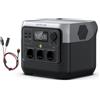 EF ECOFLOW RIVER 2 Pro 768 Wh - Power Station portatile con cavo XT60i, generatore solare con LiFeP04, 3 prese AC da 800 W, ricarica rapida in 70 ore, per campeggio, camper e corrente d'emergenza