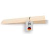 haggiy cuneo in legno duro - set di cunei in legno - cunei in faggio naturale - fermaporta - ideale per mobili, assemblaggio, bricolage - (LxPxA) 65 x 20 x 6 mm (10 pz.)