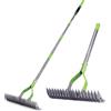 WORKPRO Rastrello per Foglie con Manico, Larghezza di Lavoro 38 cm