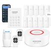 AGSHOME Allarme Casa Senza Fili 15 Pezzi, Sistema Allarme Casa Fai da Te con Wi-Fi & Notifiche App, Include Sirena, 10 Sensori, 2 Telecomandi, 1 Sensore di Movimento, 1 Tastiera, Compatibile con Alexa