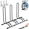 TLGREEN 3 x Supporto da pavimento per bici, Biciclette rimovibili, Supporto per bicicletta, Larghezza pneumatici fino a 80 mm, 20-28 pollici, Supporto per bici per mountain bike, MTB, Nero