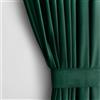 AmeliaHome Set tenda 245 x 140 cm (altezza x larghezza x profondità) con fermatenda, 54 x 10 cm, effetto velluto, 1 pezzo, tenda decorativa per finestra