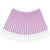 URAQT Metallico Candeline, 24 Pz Torta Compleanno Lunghe Sottile Candele con Supporti, Candele Compleanno Candeline Torta Decorazioni per Feste, Accessori per Feste(Rosa Rosa)