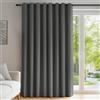 Deconovo Tende Oscuranti per Interni Cameretta Bambini 214 CM Altezza, Tenda Oscurante Termica Isolante con Anelli per Finestre Moderne 1 Pannello, 254x214 CM, Grigio Chiaro