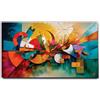 Giallobus - Quadro - 17 - Città astratta - Tela Canvas Telaio Standard - 35x20 - Pronto da appendere - Quadri moderni per la casa
