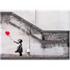 Giallobus - Quadro - Banksy - Bimba palloncino rosso - Vetro acrilico - 70x50 - Pronto da appendere - Quadri moderni per la casa