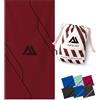 ALP & ACT Asciugamano Microfibra Palestra - 100% microfibra riciclata - EXTRA COMPATTO e leggero - telo microfibra palestra uomo & donna - asciugamano grande: tennis, yoga, mare, 140x70 rosso
