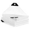 WOLTU Telone per Esterno 4x6 m in PE 140g/m², Occhiellato e Trasparente, Telo Idrorepellente, Antipioggia, Antistrappo e Anti-UV, per Mobili da Giardino, Piscina, Barche, Camion